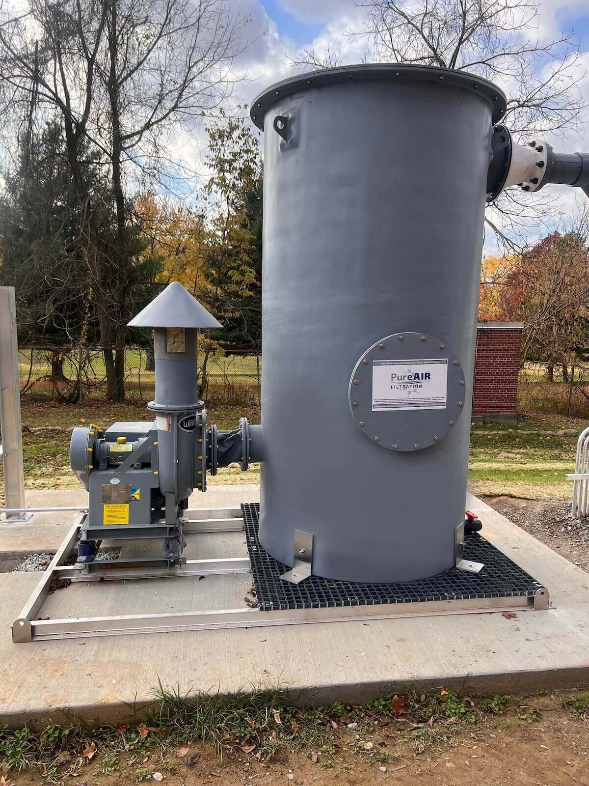 Emergency Gas Scrubber installed in Madison, Indiana